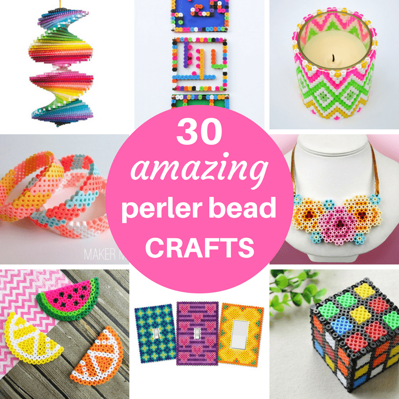A roundup of 30 amazing perler bead ideas, crafts, home decor, jewelry